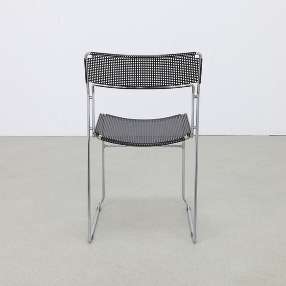 Image 1 of 4X Dining Chair Perforated Metal Arrben, 1980S