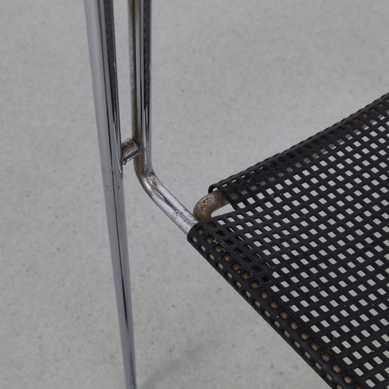 Image 1 of 4X Dining Chair Perforated Metal Arrben, 1980S