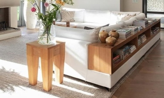 Image 1 of B&B Italia Bench Corner Sofa With Bookcase