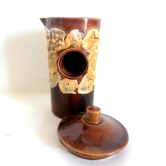 Image 1 of Vintage Ceramic Coffee Set Fat Lava 1960