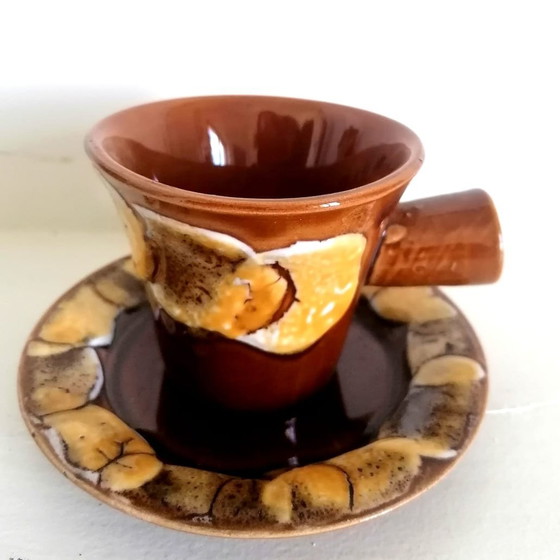 Image 1 of Vintage Ceramic Coffee Set Fat Lava 1960