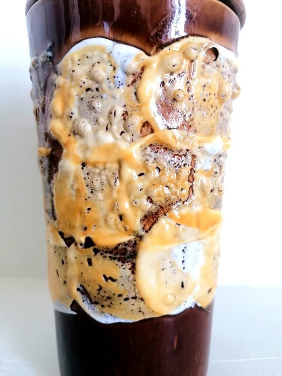 Image 1 of Vintage Ceramic Coffee Set Fat Lava 1960