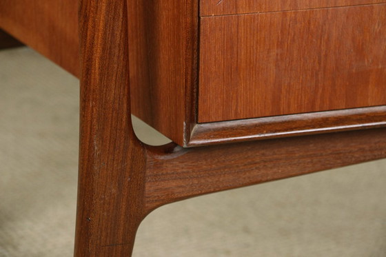 Image 1 of Large Danish Teak Desk, Double-Sided, By Svend Aage Madsen For H. P Hansen 1960.