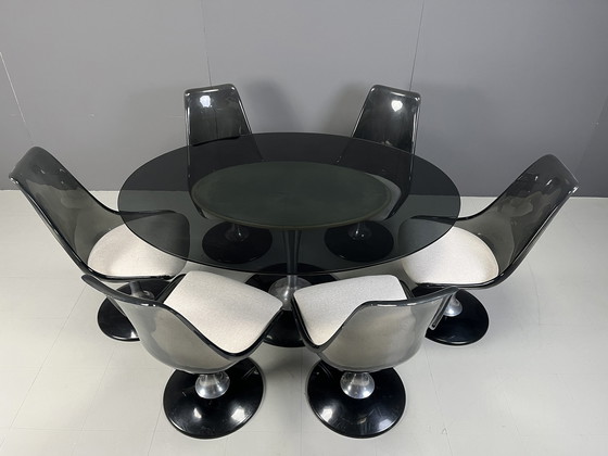 Image 1 of Space age dining set by Chromcraft, 1970s