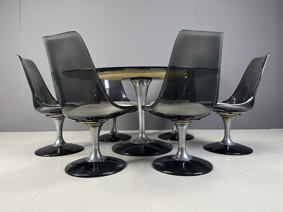 Image 1 of Space age dining set by Chromcraft, 1970s