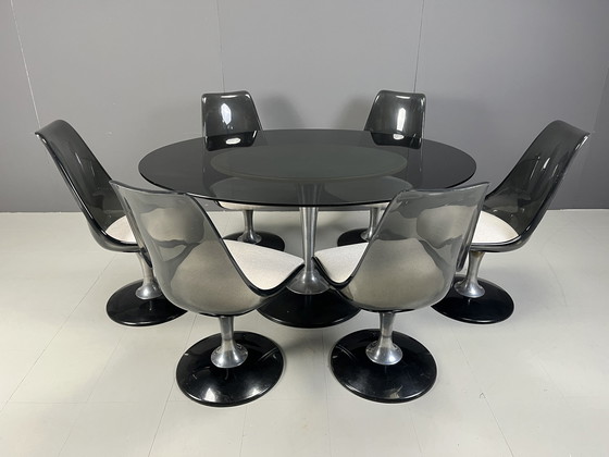 Image 1 of Space age dining set by Chromcraft, 1970s