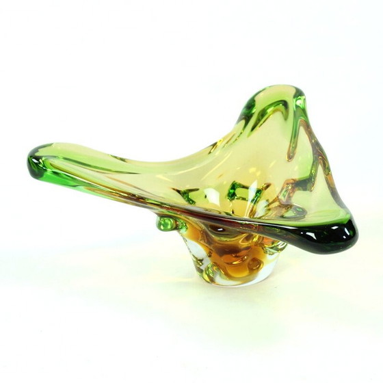 Image 1 of Ciotola vintage in vetro di Frantisek Zemek per Glass Factory Mstisov, Cecoslovacchia 1960