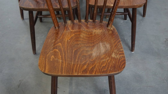 Image 1 of 10 X Vintage Wooden Bars Chair