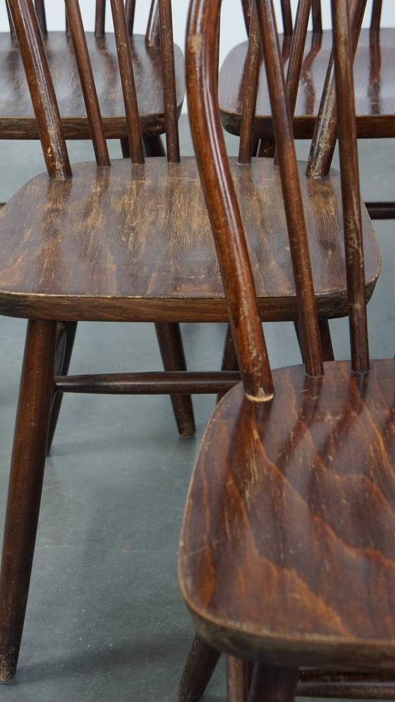 Image 1 of 10 X Vintage Wooden Bars Chair