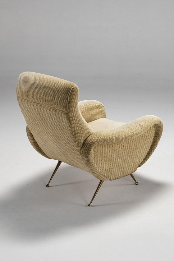 Image 1 of Armchair In Style Of Lady Chair By Marco Zanuso For Arflex, Italy, 1950S