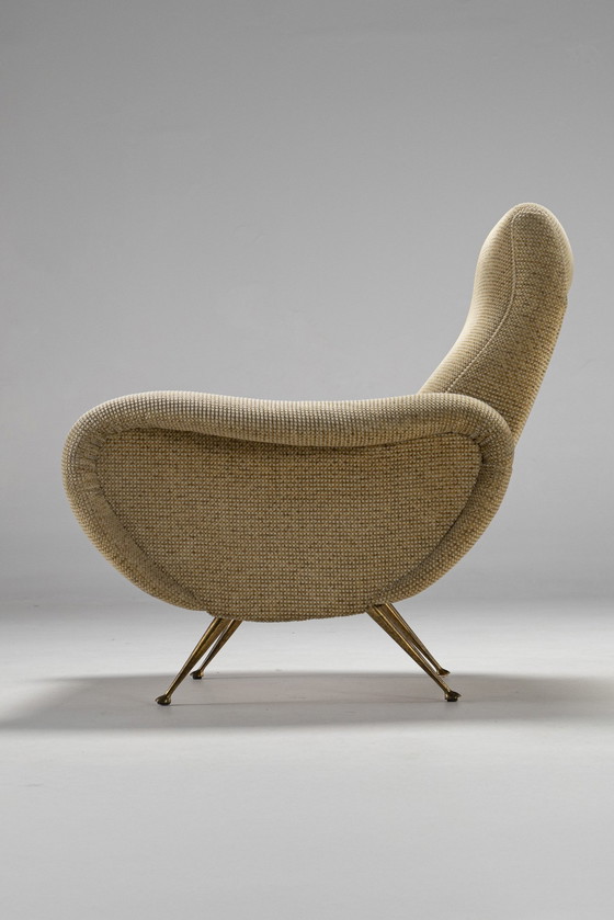 Image 1 of Armchair In Style Of Lady Chair By Marco Zanuso For Arflex, Italy, 1950S