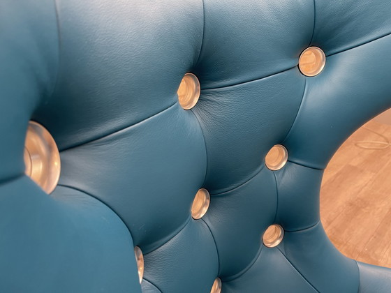 Image 1 of Poltrona Frau Regina Swivel Chair bleu-vert