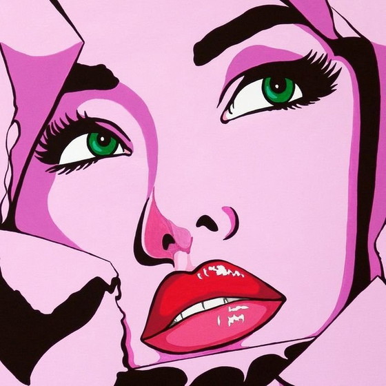 Image 1 of Painting - Tim Tilman - Pretty Woman - Pop Art - 2020