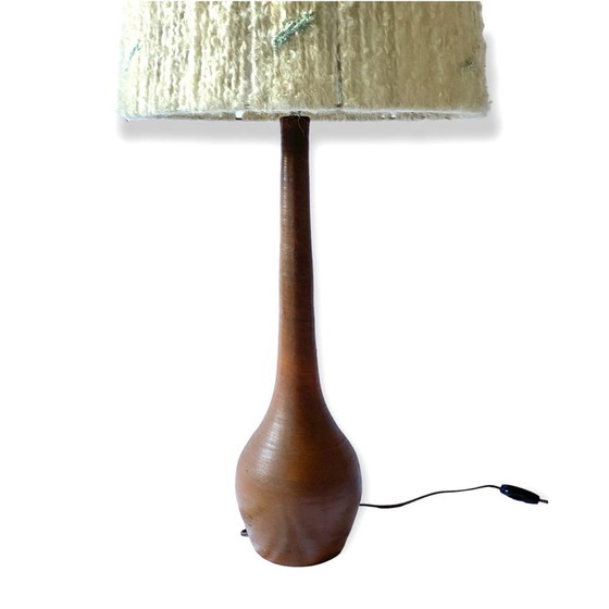 Image 1 of Mid-century earthenware table lamp, France 1950s