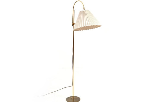 Danish Brass Floor Lamp, 1960s