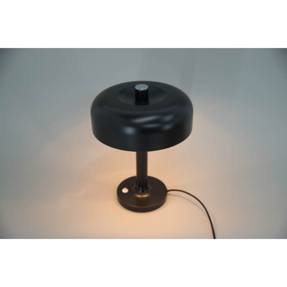 Image 1 of Lampada da tavolo nera di metà secolo di Napako, anni '70