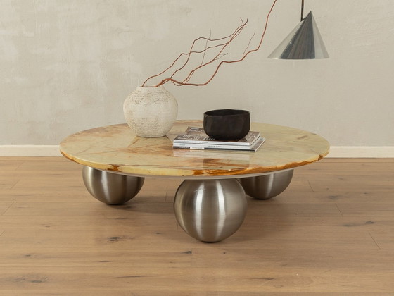 Image 1 of  Exclusive Onyx Marble Coffee Table, Ø 100 Cm 