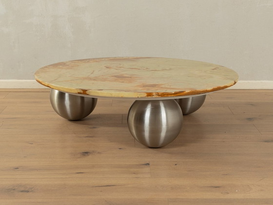 Image 1 of  Exclusive Onyx Marble Coffee Table, Ø 100 Cm 