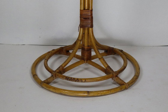 Image 1 of Bamboo & Rattan Coat Rack, 1960S