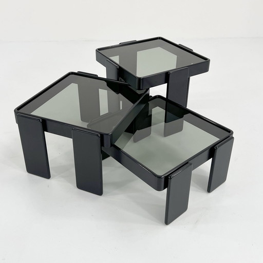 Set Of Nesting Tables From Cassina, 1970S