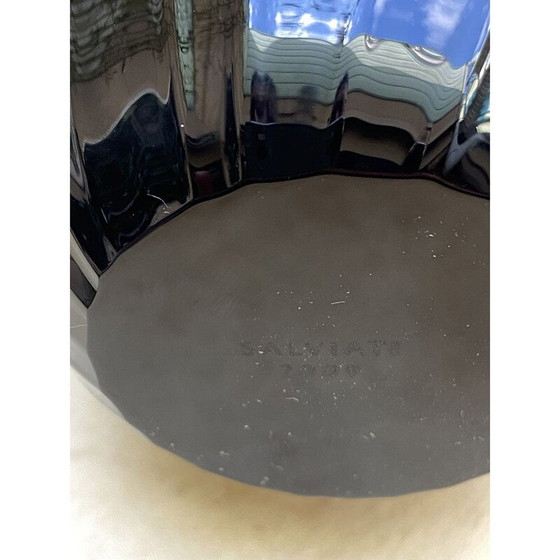 Image 1 of Vintage vase Aria Black, Renzo Stellon by Salvatia Murano 2009