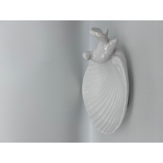 Image 1 of Vintage bird cup in white bride, Italy 1970