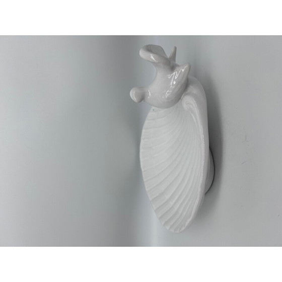Image 1 of Vintage bird cup in white bride, Italy 1970