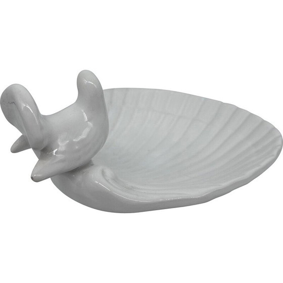 Image 1 of Vintage bird cup in white bride, Italy 1970