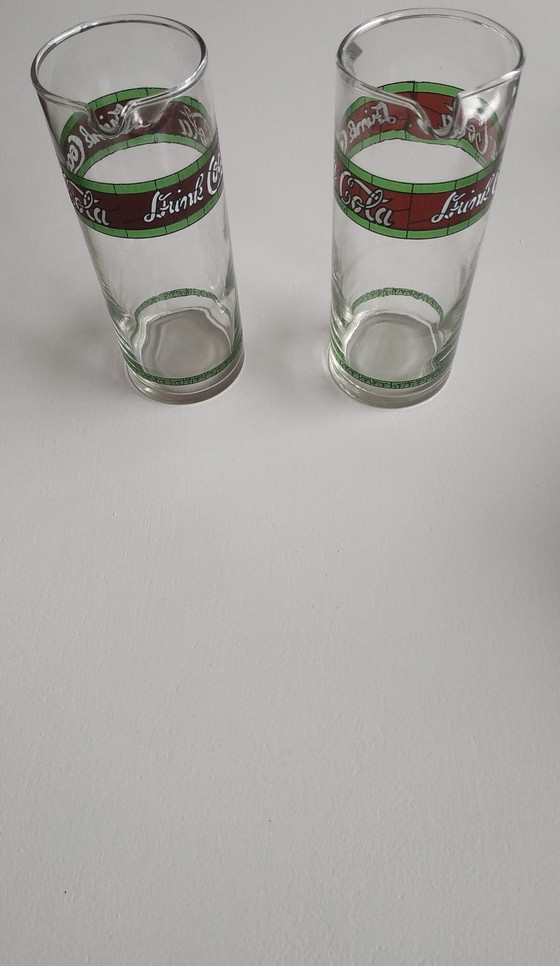 Image 1 of Set vintage Coca Cola 'Vetro colorato' ('Stile'). 