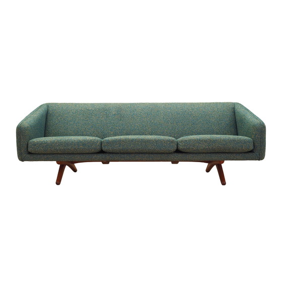 Image 1 of Green Melange Sofa, Danish Design, 1960S, Manufacturer: A. Mikael Laursen, Designer: Illum Wikkelsø