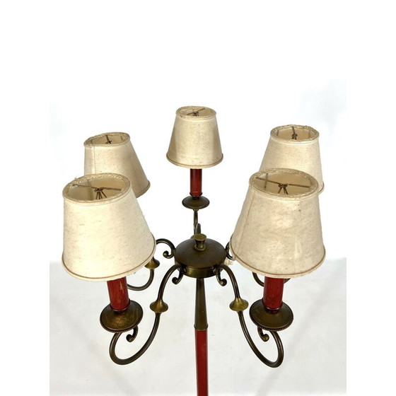 Image 1 of Lampada da terra vintage in ottone di Angelo Lelii per Arredoluce Monza, 1950