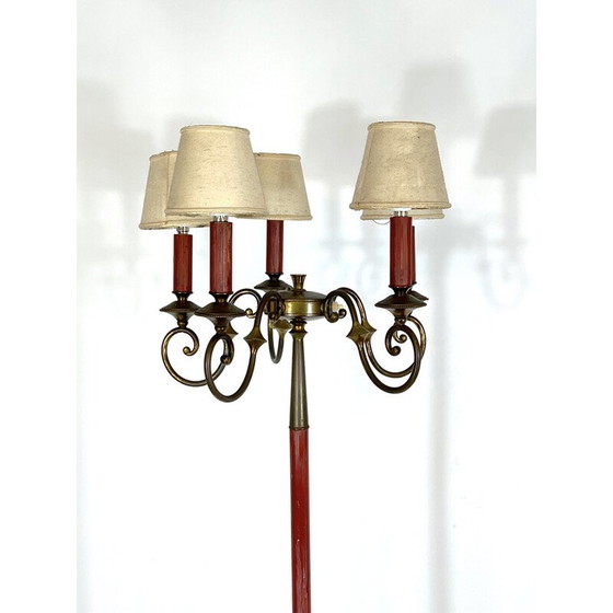 Image 1 of Lampada da terra vintage in ottone di Angelo Lelii per Arredoluce Monza, 1950