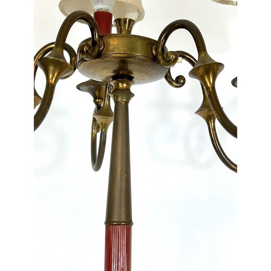 Image 1 of Lampada da terra vintage in ottone di Angelo Lelii per Arredoluce Monza, 1950