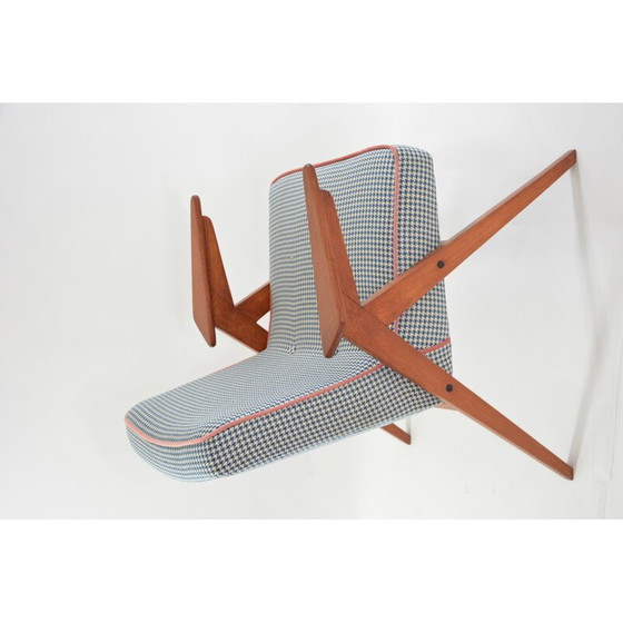 Image 1 of Vintage armchair Bunny houndstooth 1960