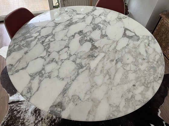 Image 1 of 50Th Anniversary Knoll Saarinen Tulip Table Marble