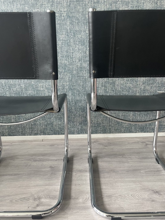 Image 1 of 2x Mart Stam S33 cantilever chairs for Fasem, ca80s