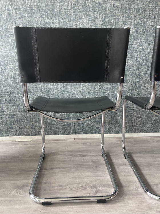 Image 1 of 2x Mart Stam S33 cantilever chairs for Fasem, ca80s