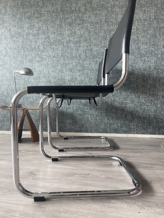 Image 1 of 2x Mart Stam S33 cantilever chairs for Fasem, ca80s