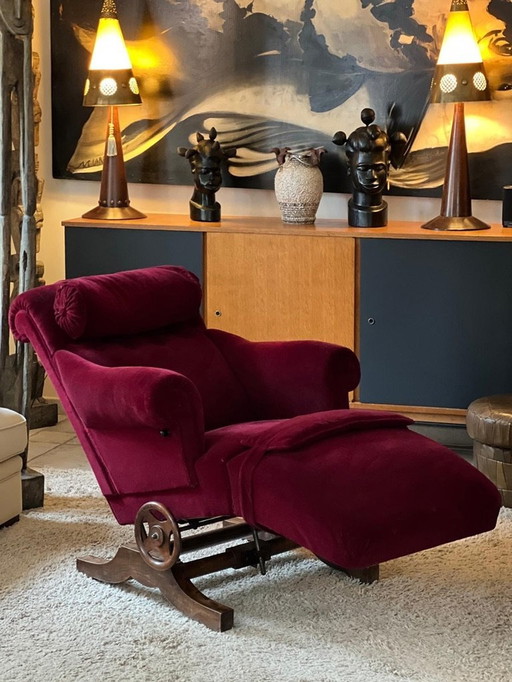 Fauteuil Le Surrepos Du Dr. Pascaud Marron, Paris, 1927