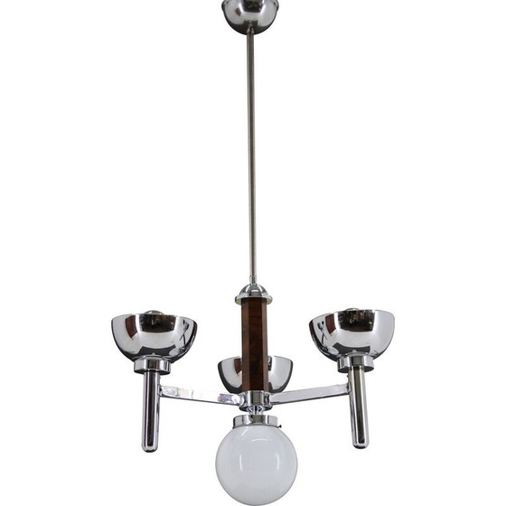 Image 1 of Vintage Art Deco chandelier, Czechoslovakia 1930