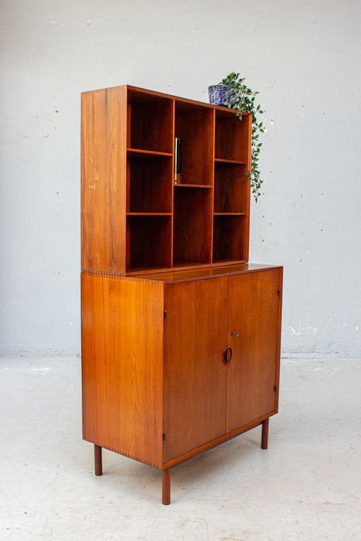 Peter Hvidt & Orla Mølgaard highboard chest of drawers bookshelf vintage teak