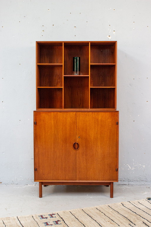 Peter Hvidt & Orla Mølgaard highboard chest of drawers bookshelf vintage teak