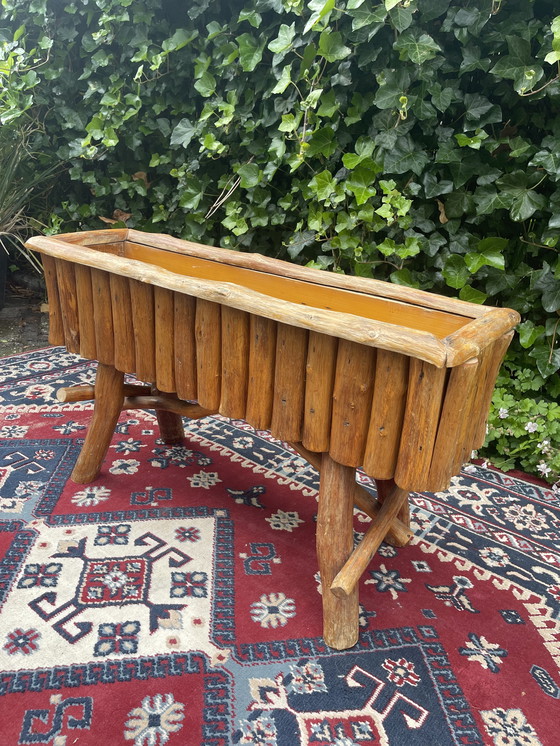 Image 1 of Vintage Solid Wood Planter