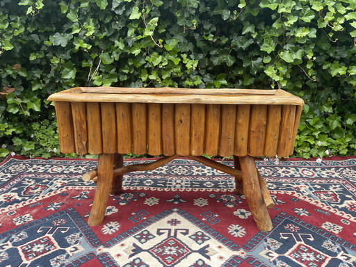 Vintage Solid Wood Planter