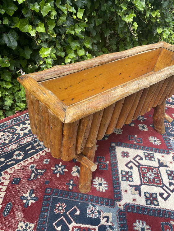 Image 1 of Vintage Solid Wood Planter