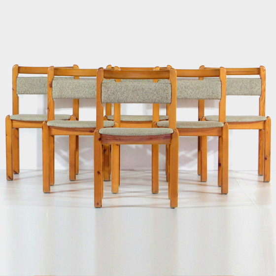 Image 1 of 6 Danish vintage design chairs from Thorsø Møbelfabrik