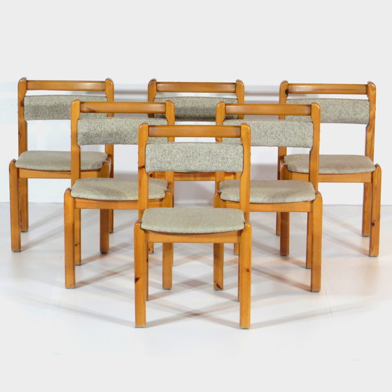 Image 1 of 6 chaises design vintage danoises de Thorsø Møbelfabrik