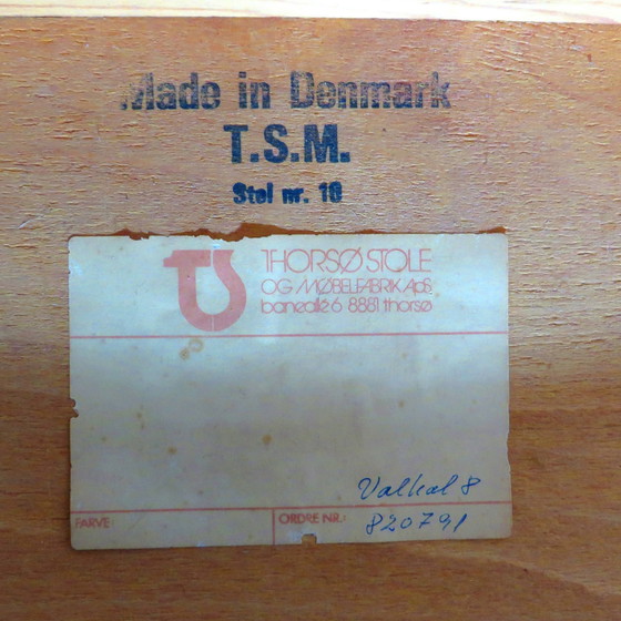 Image 1 of 6 Danish vintage design chairs from Thorsø Møbelfabrik