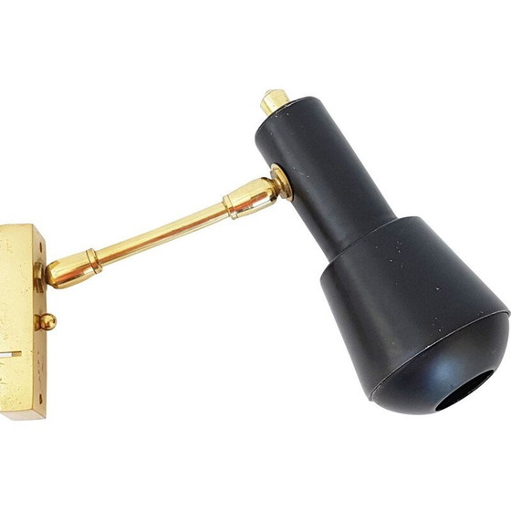 Image 1 of Vintage french wall lamp in steel Aluminor 1950