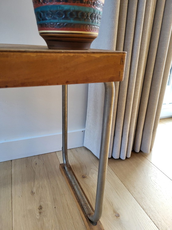 Image 1 of Rectangular side table or plant table (children's desk) , industrial style, Torck, Belgium